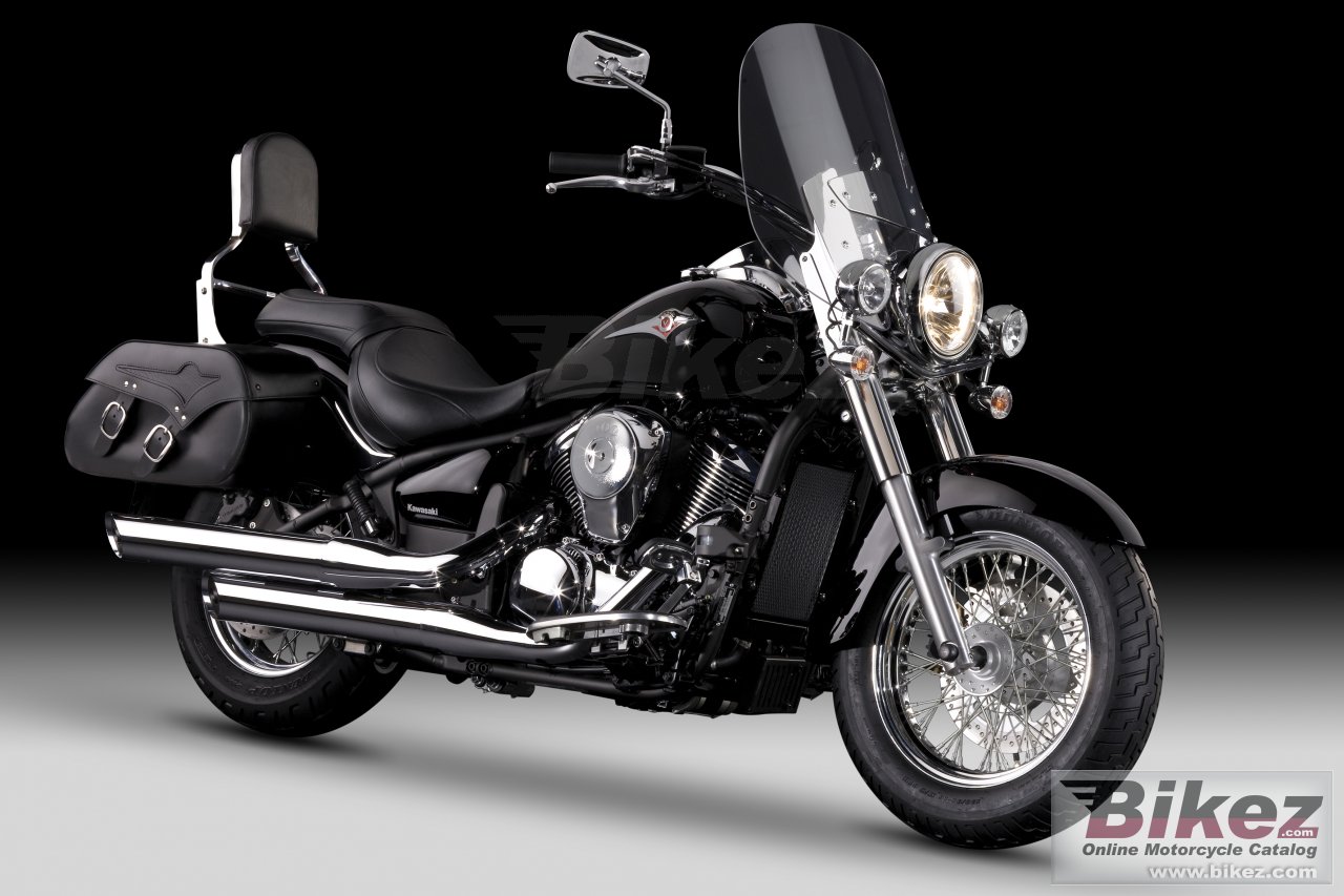 Big Kawasaki vn900 light tourer picture and wallpaper from Bikez.com